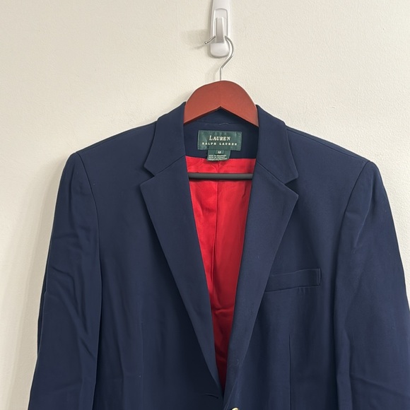 Lauren Ralph Lauren vintage navy and red blazer sz 12 - Picture 5 of 9